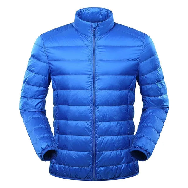 Leon Men's Ultra Light Down Jacket By Street-Wave Windproof Warmth For Cold Weather Outdoor And Casual Wear