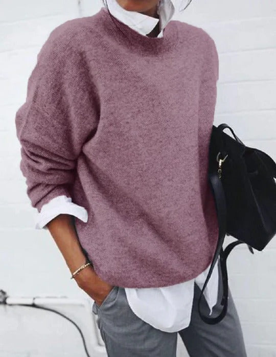 Street-Wave Lightweight Men Crew Neck Knit Sweater For Everyday Casual Wear In Blue