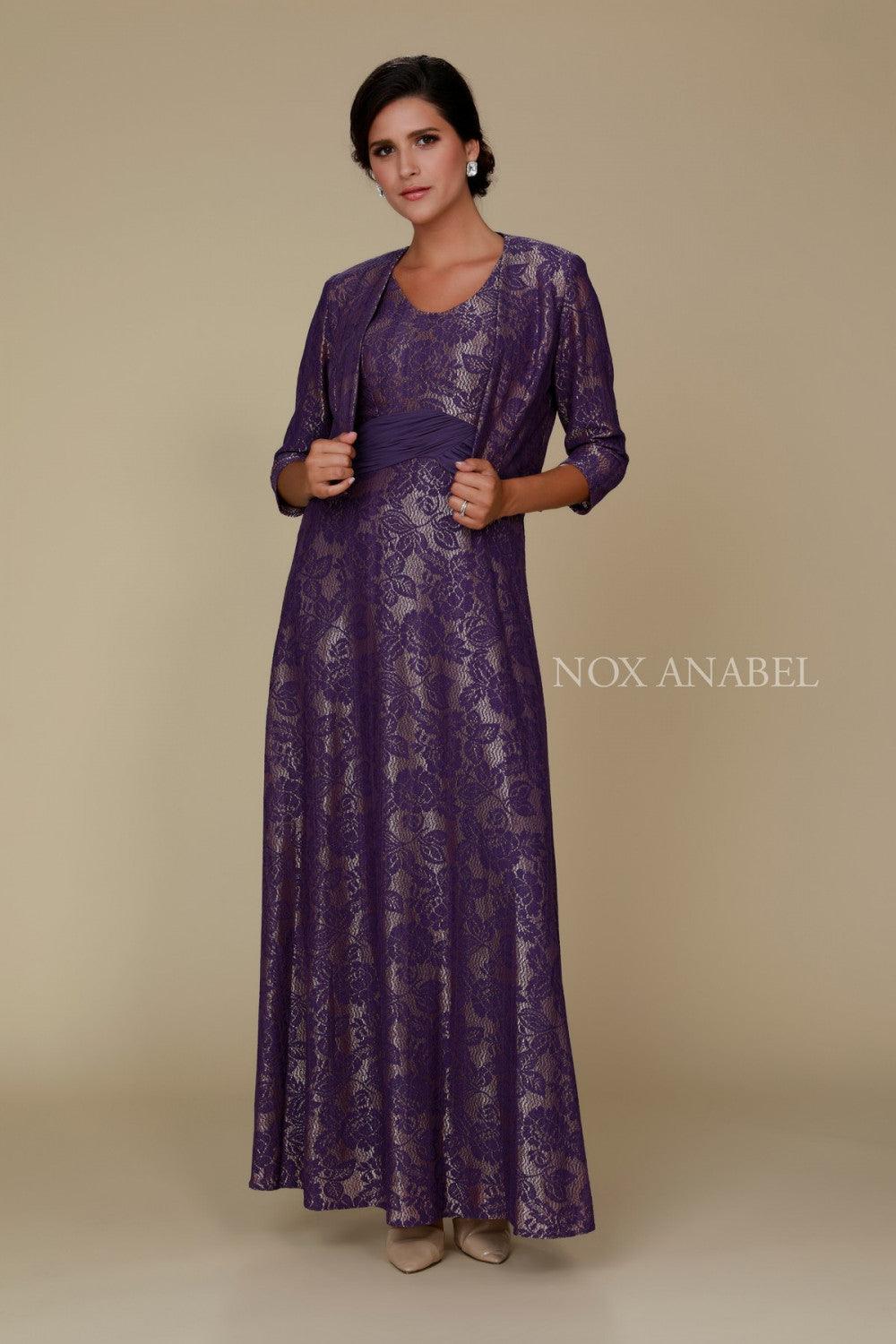Street Wave Lace Mother Of The Bride Dress Elegant Long Gown