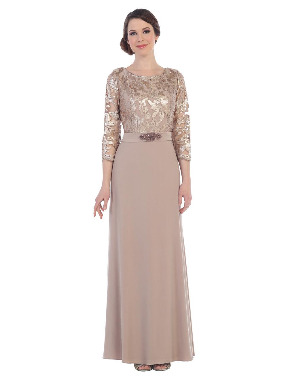 Street Wave Elegant Sequin Gown For Mother Of The Bride