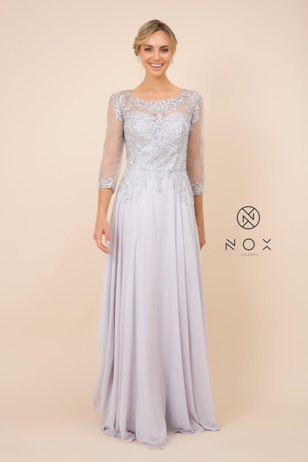 Mother Of The Bride Dress Navy Lace Illusion Embroidered Gown Street Wave
