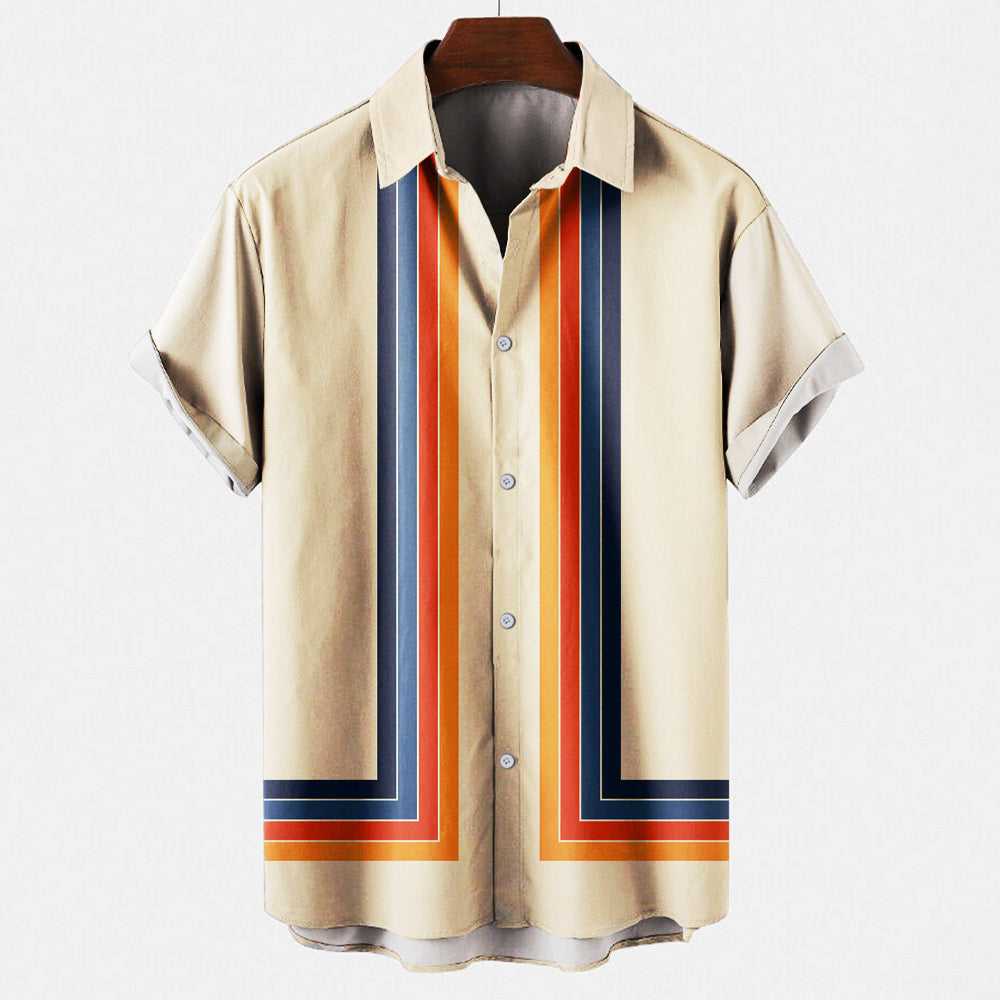 Rupertus Cotton Summer Shirt Loose Fit Breathable Airy All Day Comfort For Men Warm Weather Casual Everyday Style