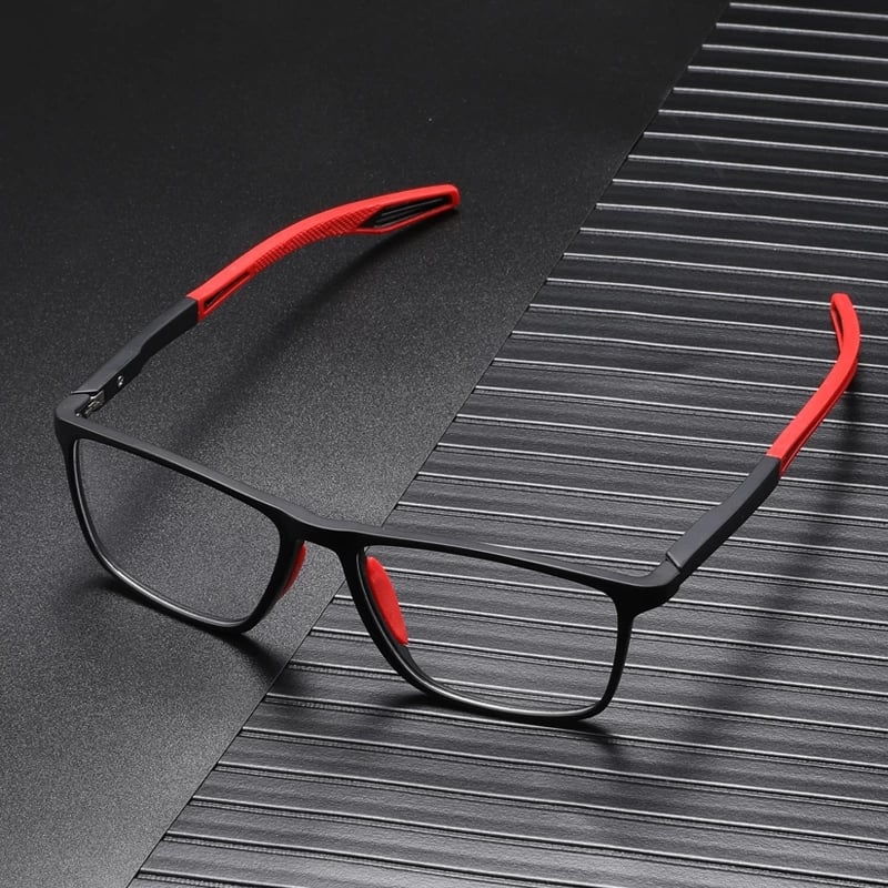 Freddie Two Tone Rectangular Reading Glasses With Textured Grip Ultral ...
