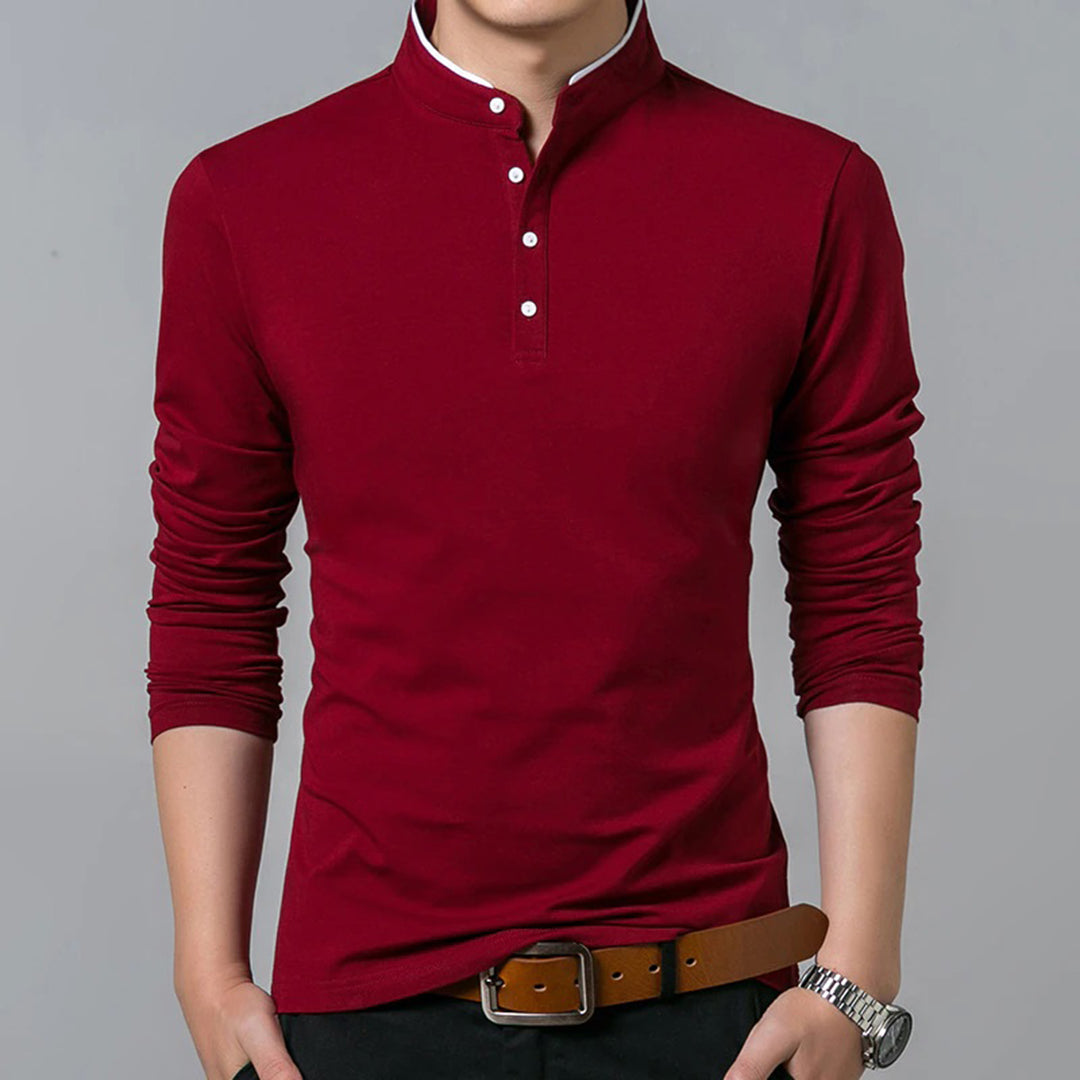 Ronner Men's Long Sleeve Summer Shirt Luxurious Breathable Comfort For Modern Gentlemen