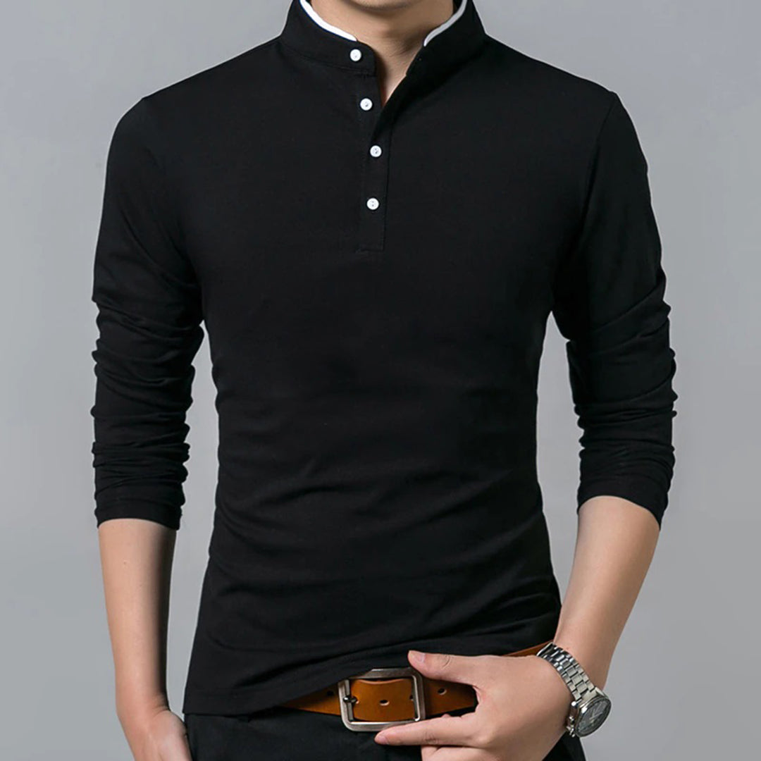 Ronner Men's Long Sleeve Summer Shirt Luxurious Breathable Comfort For Modern Gentlemen