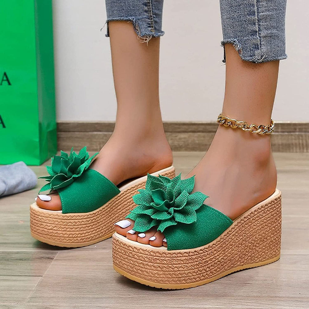 Street Wave Womens Summer Sandals Orthopedic Comfort With Flower Accent For Beach And City Wear