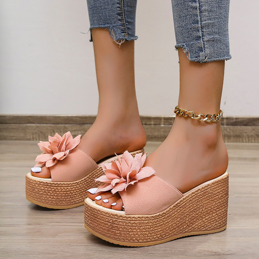 Street Wave Womens Summer Sandals Orthopedic Comfort With Flower Accent For Beach And City Wear