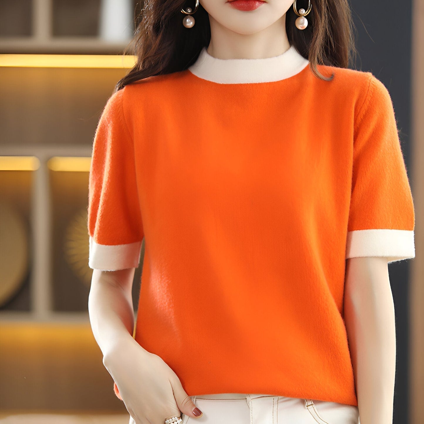 Street Wave Cashmere Half Turtleneck Pullover For Women Effortless Chic And Lightweight Comfort