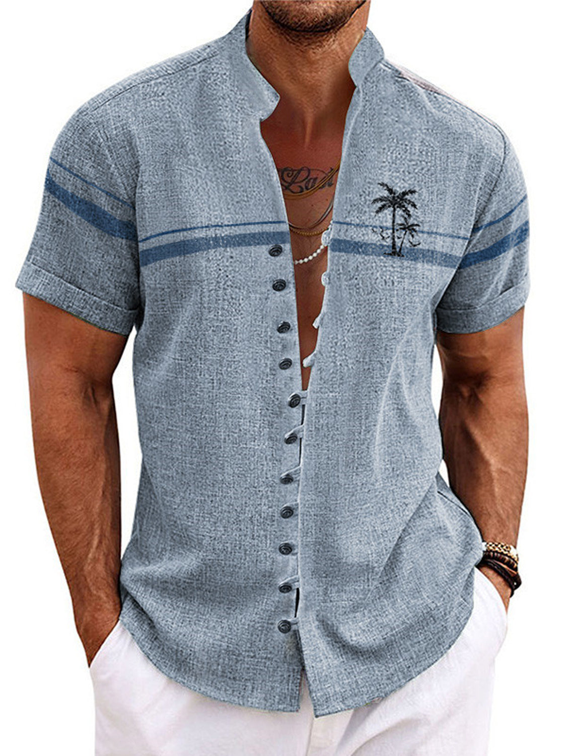 Soft Summer Shirt For Men By Street Wave Lightweight Breathable Vacation Style Collection