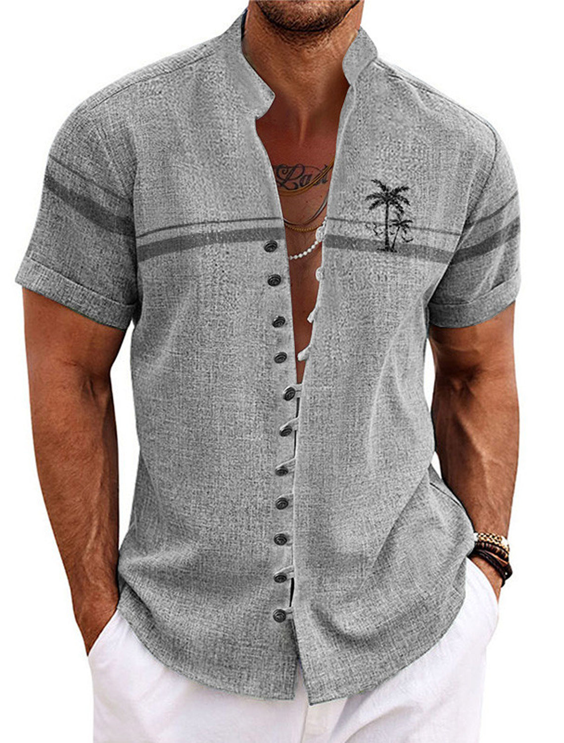 Soft Summer Shirt For Men By Street Wave Lightweight Breathable Vacation Style Collection
