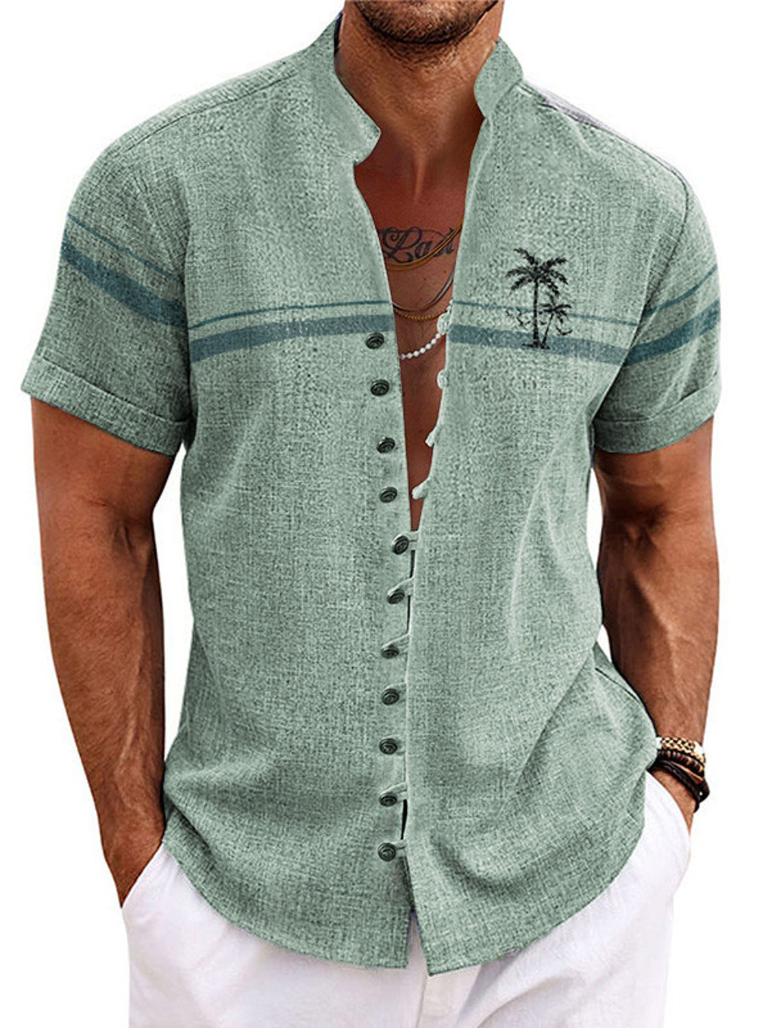Soft Summer Shirt For Men By Street Wave Lightweight Breathable Vacation Style Collection