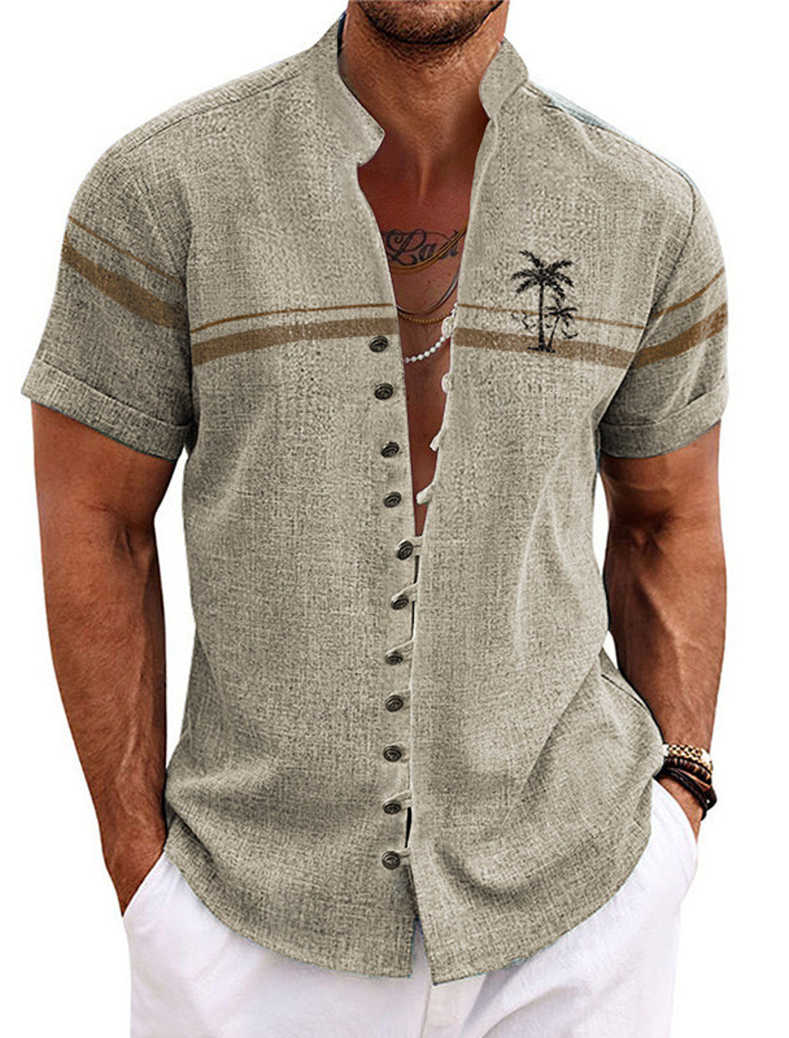 Soft Summer Shirt For Men By Street Wave Lightweight Breathable Vacation Style Collection