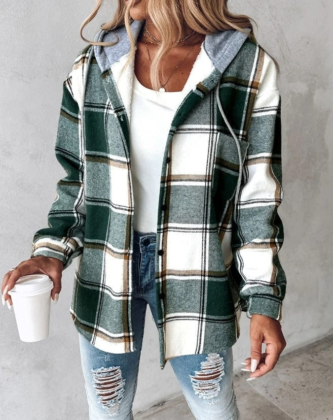 Street Wave Flannel Shirt Jacket Cozy Warmth For Fall Wardrobe Versatile Layering For Men And Women