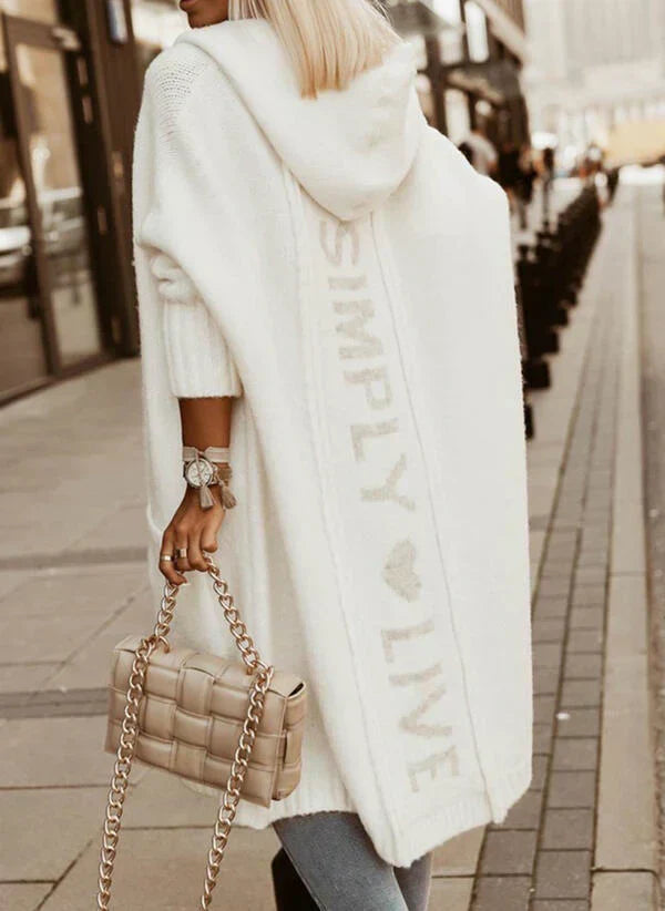 Street-wave Cozy Knit Cardigan for Women - Warm, Stylish Winter Essential for Fashion Lovers