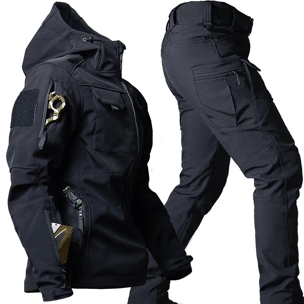 Street-Wave Men's Outdoor Softshell Jacket Pants Waterproof