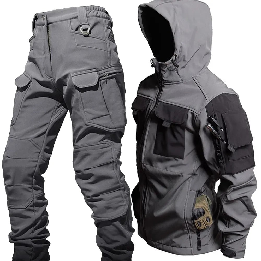 Street-Wave Men's Outdoor Softshell Jacket Pants Waterproof
