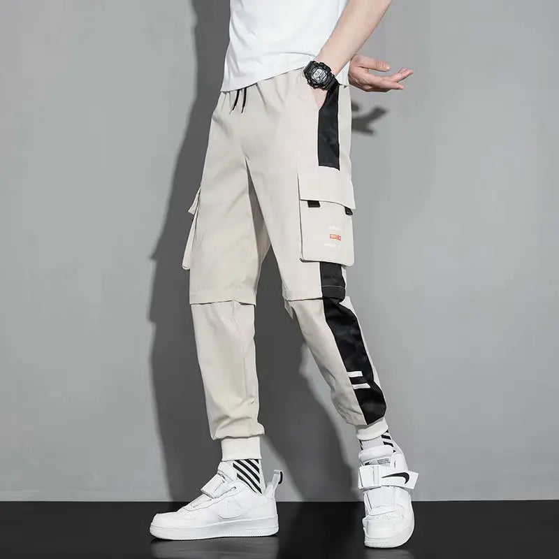 Marcus Men's Trendy Hip Hop Wide Leg Cargo Workwear Pants For Streetwear And Everyday Comfort
