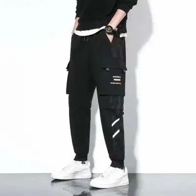 Marcus Men's Trendy Hip Hop Wide Leg Cargo Workwear Pants For Streetwear And Everyday Comfort
