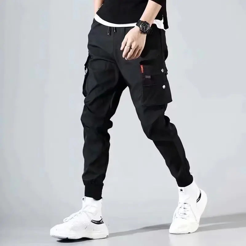 Marcus Men's Trendy Hip Hop Wide Leg Cargo Workwear Pants For Streetwear And Everyday Comfort