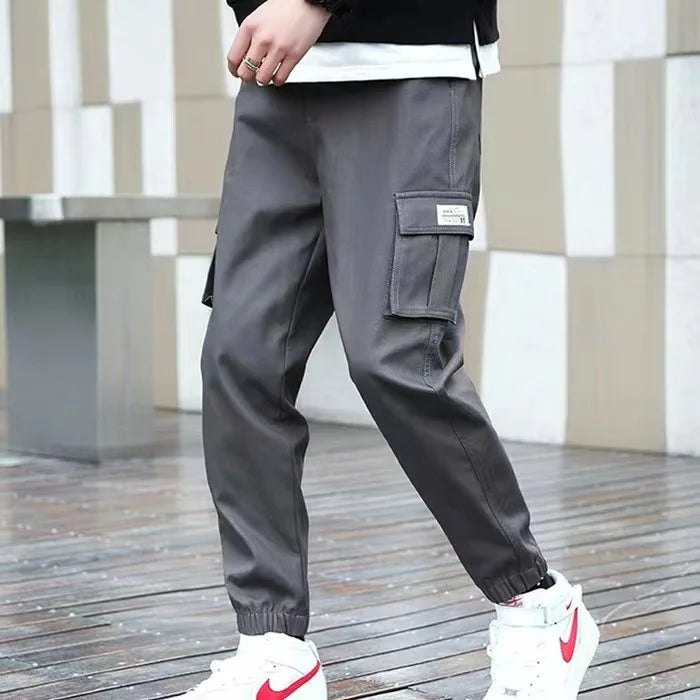 Marcus Men's Trendy Hip Hop Wide Leg Cargo Workwear Pants For Streetwear And Everyday Comfort