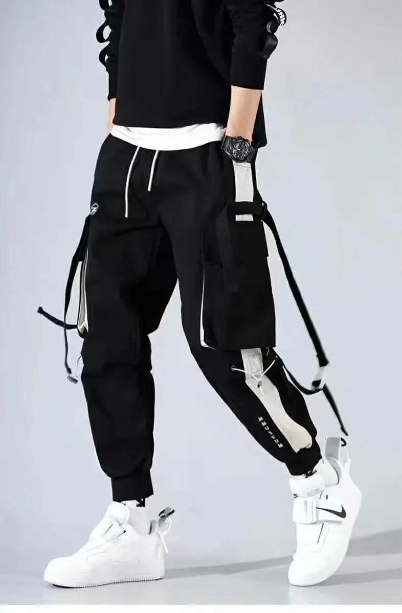 Marcus Men's Trendy Hip Hop Wide Leg Cargo Workwear Pants For Streetwear And Everyday Comfort