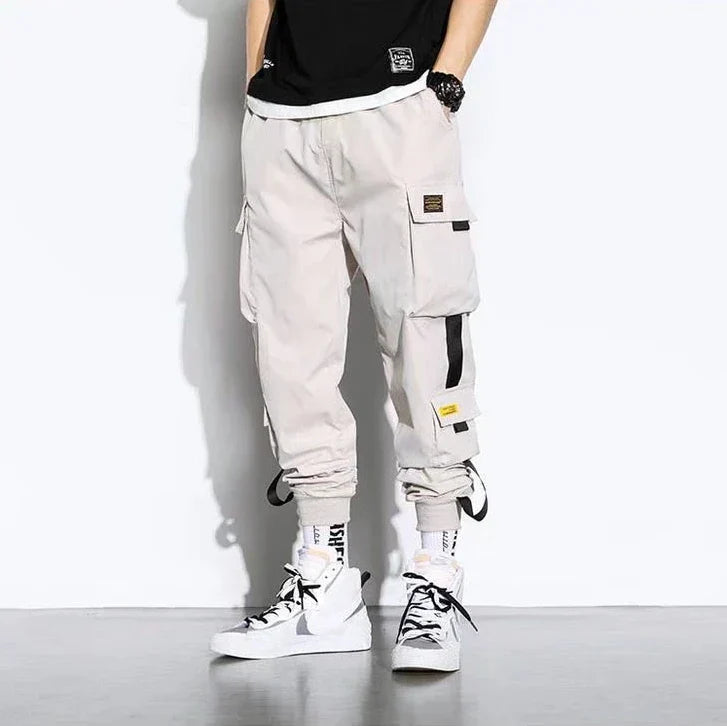 Marcus Men's Trendy Hip Hop Wide Leg Cargo Workwear Pants For Streetwear And Everyday Comfort