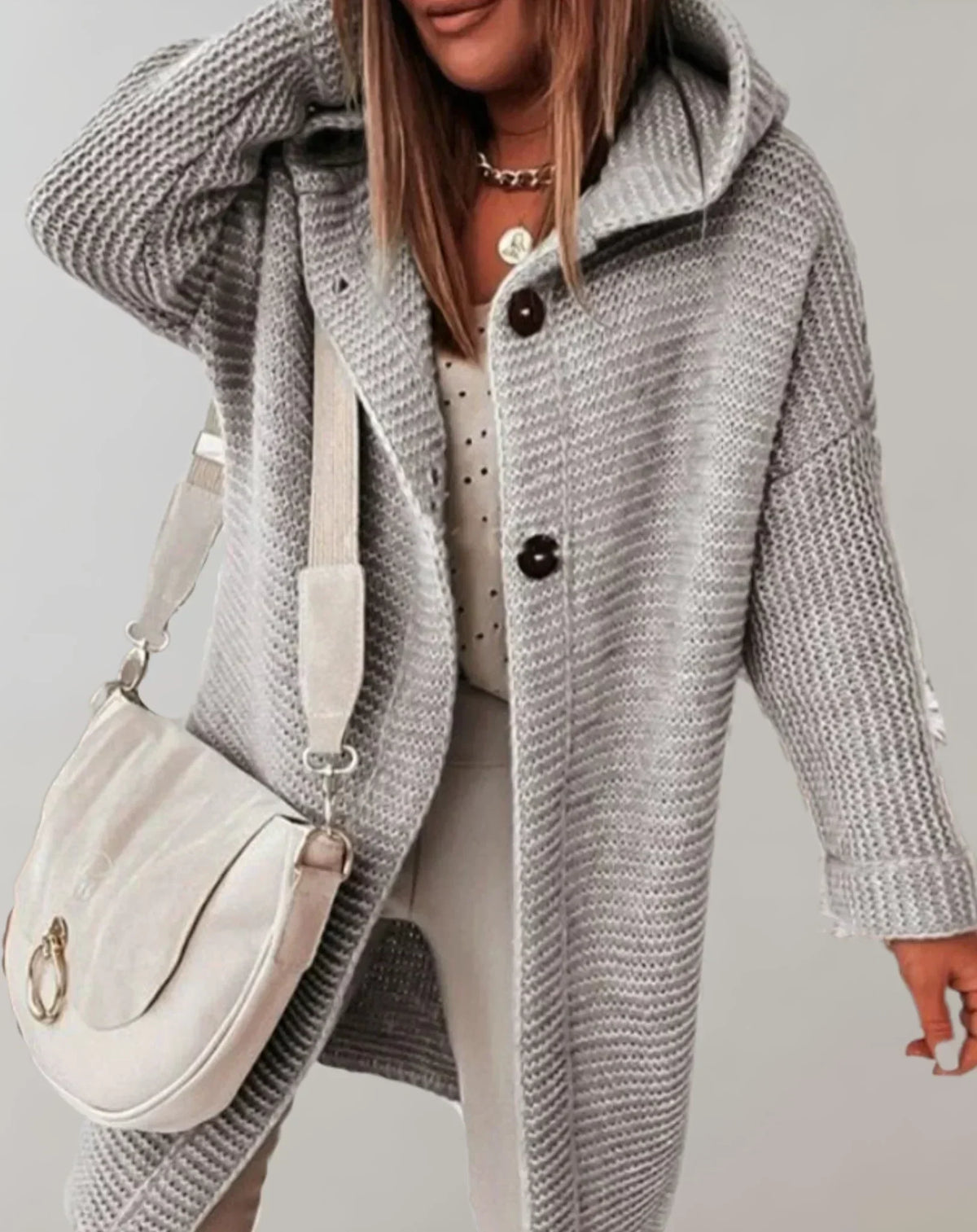 Street-wave Women's Cardigan Modern Ribbed Knit for Cozy Warmth Durable Chic Style