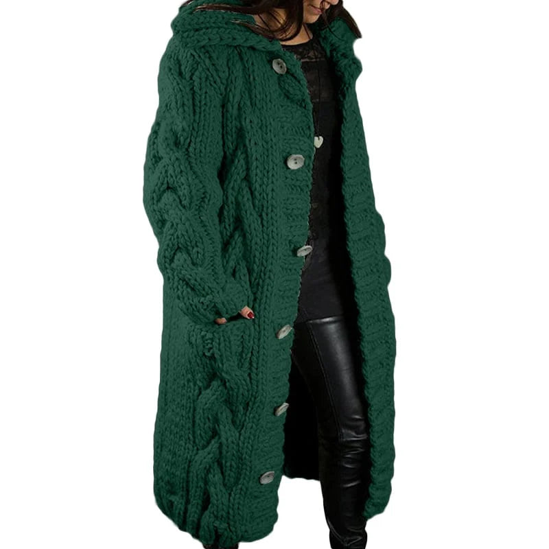 Street-Wave Womens Long Trench Coat With Pockets Tailored Fit Cozy Lined For Autumn