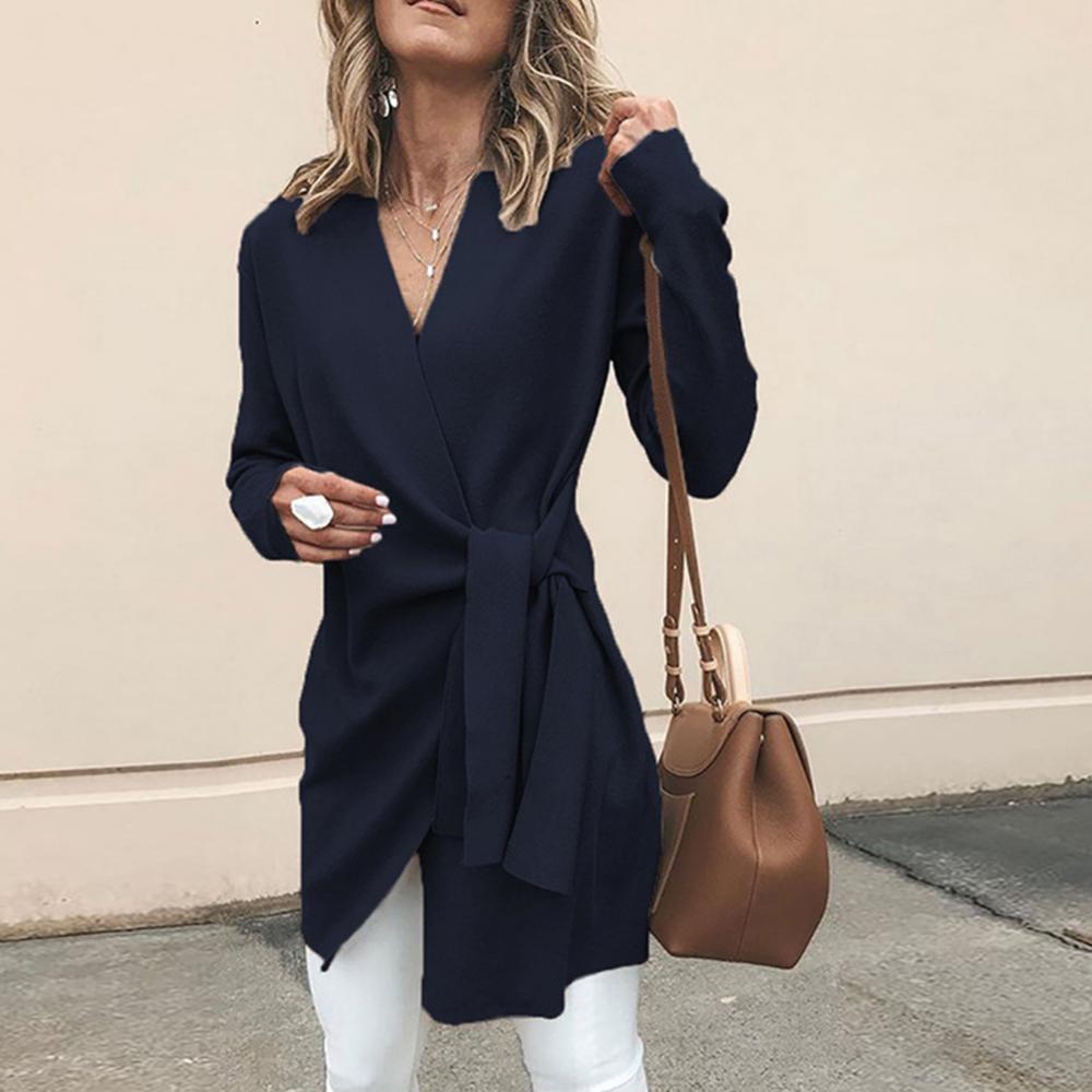 Streetwave Womens Wrap Vest Elegant Lightweight Cardigan With Tie Waist For Modern Women Everyday Wear