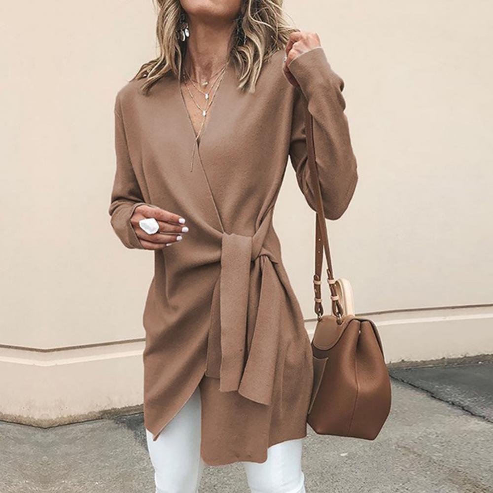 Streetwave Womens Wrap Vest Elegant Lightweight Cardigan With Tie Waist For Modern Women Everyday Wear