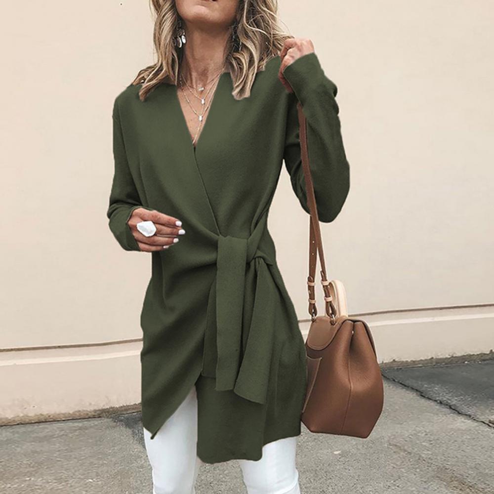 Streetwave Womens Wrap Vest Elegant Lightweight Cardigan With Tie Waist For Modern Women Everyday Wear