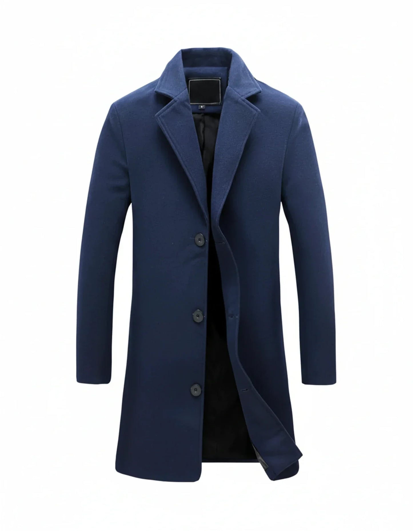 Mens Classic Formal Long Overcoat Street-Wave Versatile