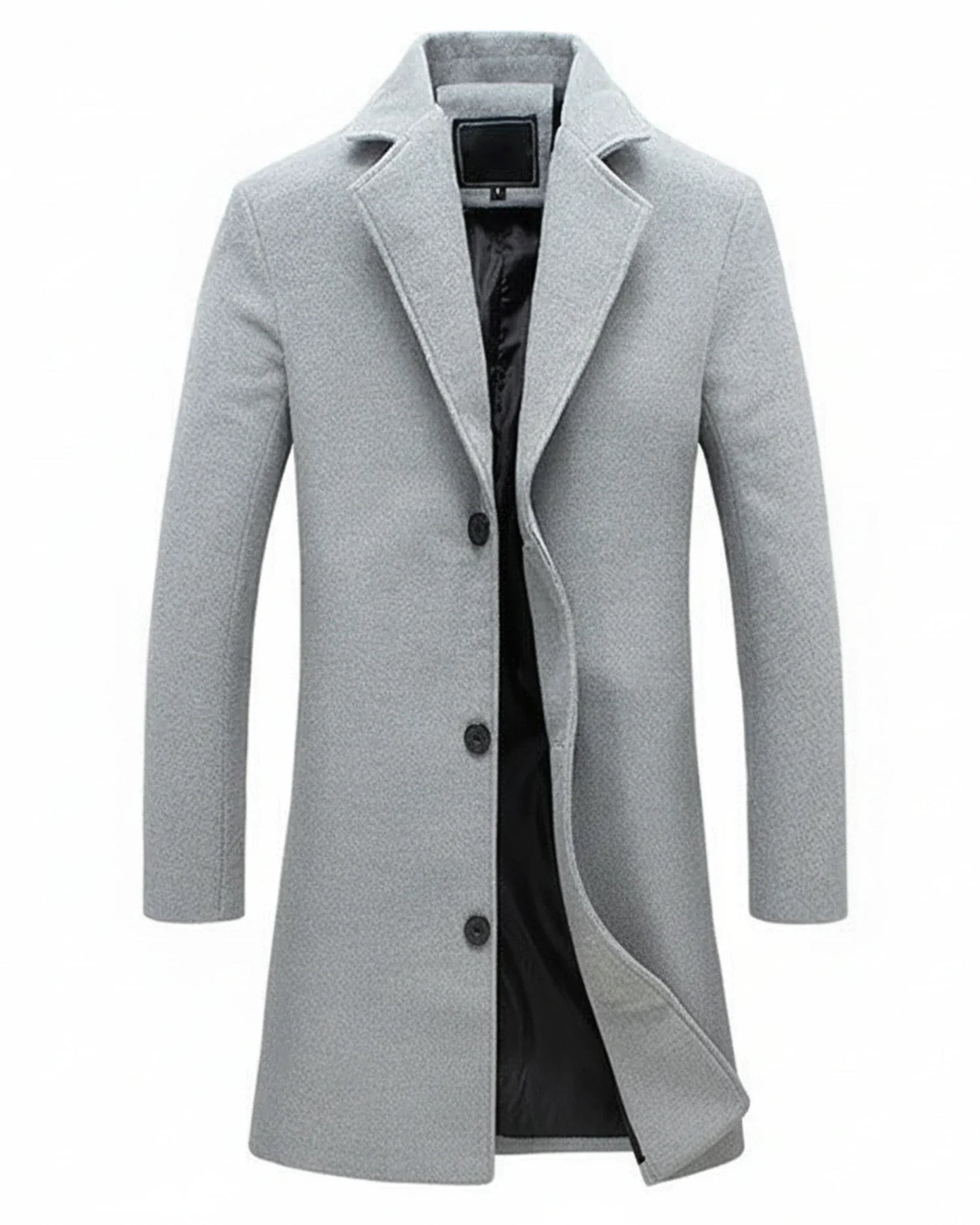 Mens Classic Formal Long Overcoat Street-Wave Versatile