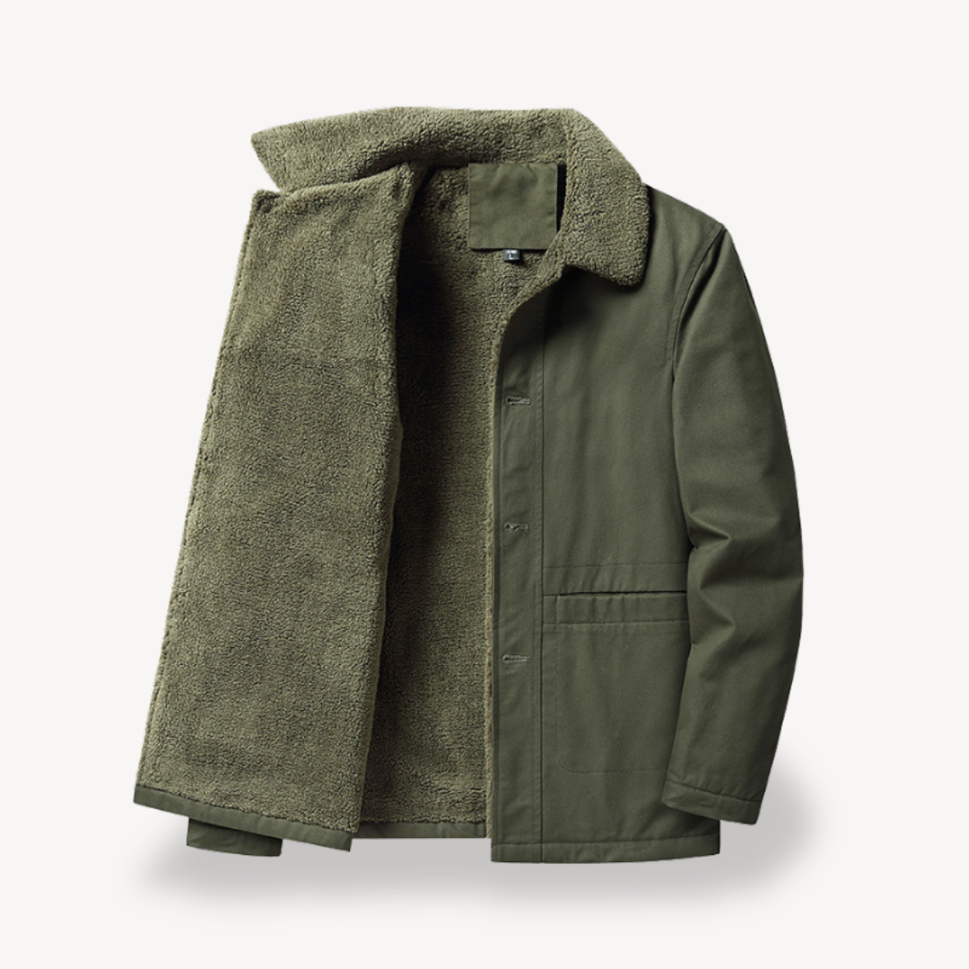 Street-wave Mens Sherpa Fleece Jacket Versatile Winter Layer For Warmth And Style Camel