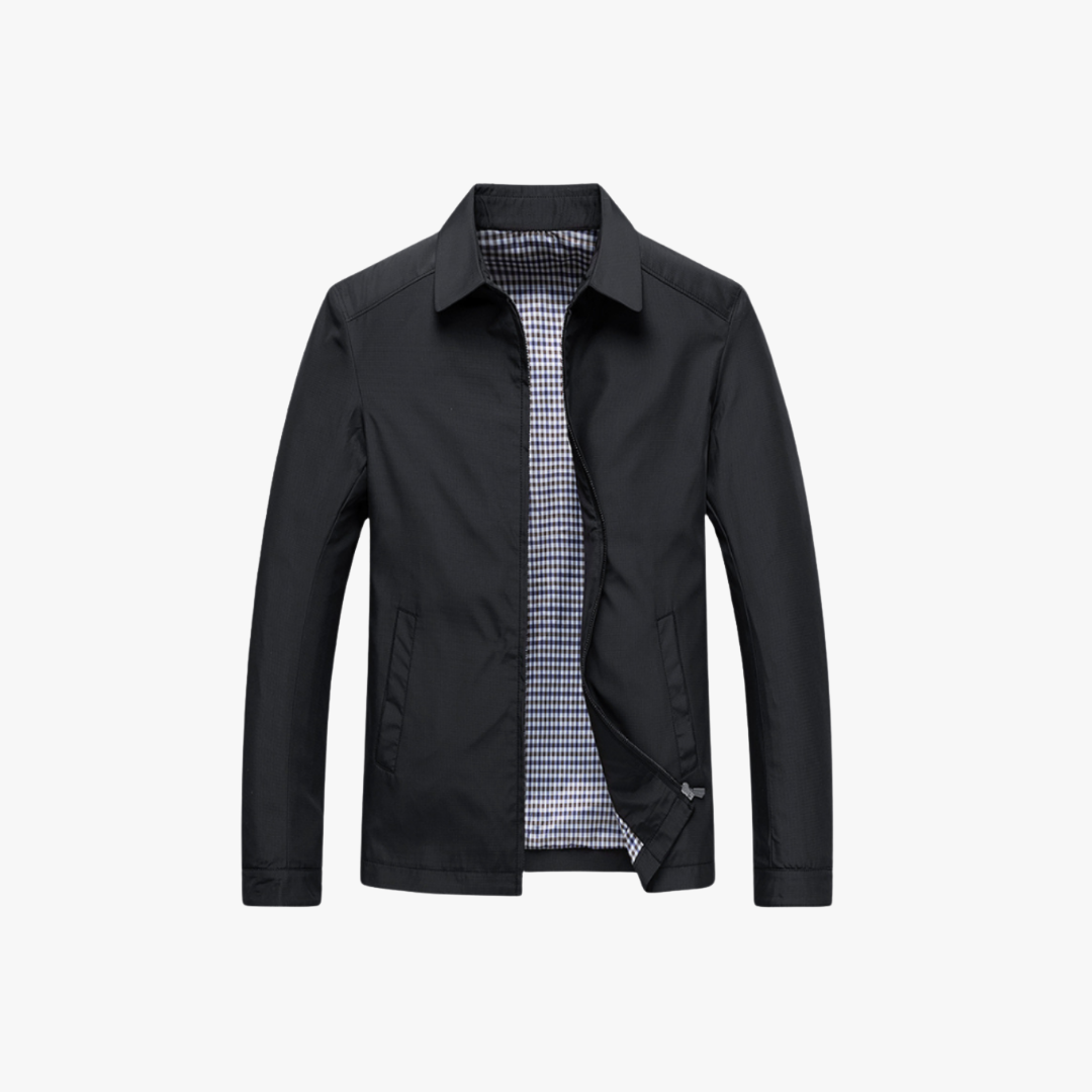 Street-Wave Mens Lightweight Windbreaker Jacket With Checkered Inner Lining For Modern Men