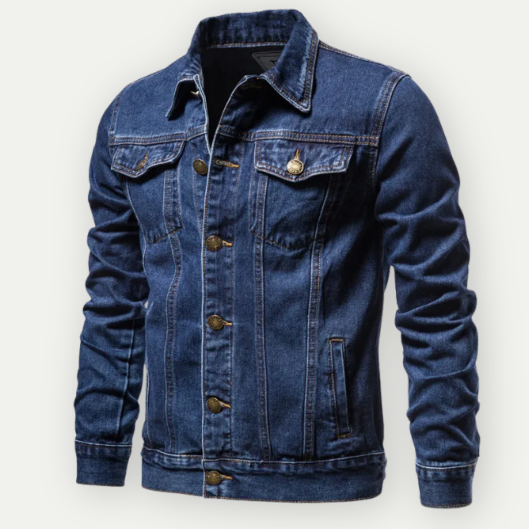 Street-wave Denim Jacket For Men Timeless Classic Style For Transitional Seasons Rugged Everyday Wear
