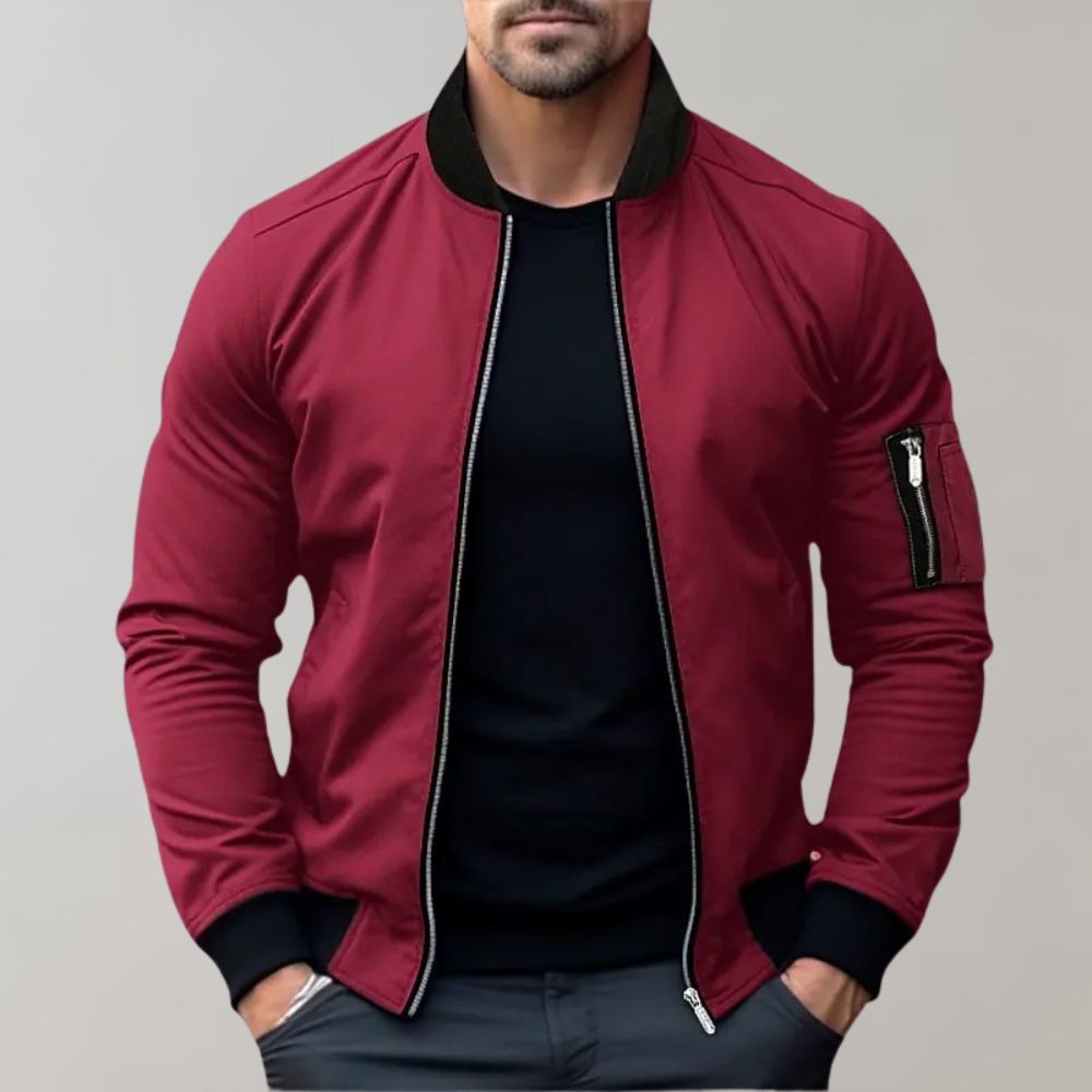 Street-wave All-Season Bomber Jacket For Men Lightweight And Stylish Outerwear Essentials
