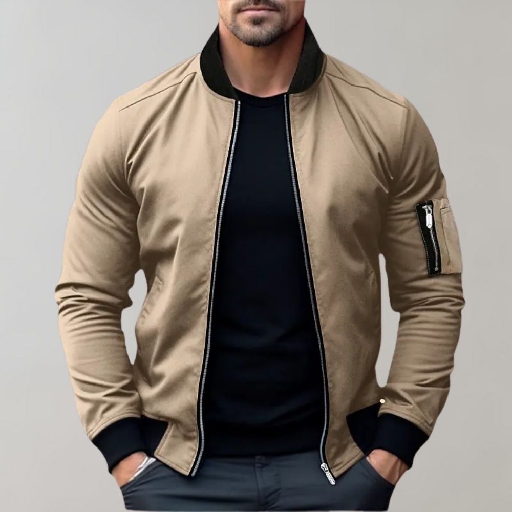 Street-wave All-Season Bomber Jacket For Men Lightweight And Stylish Outerwear Essentials