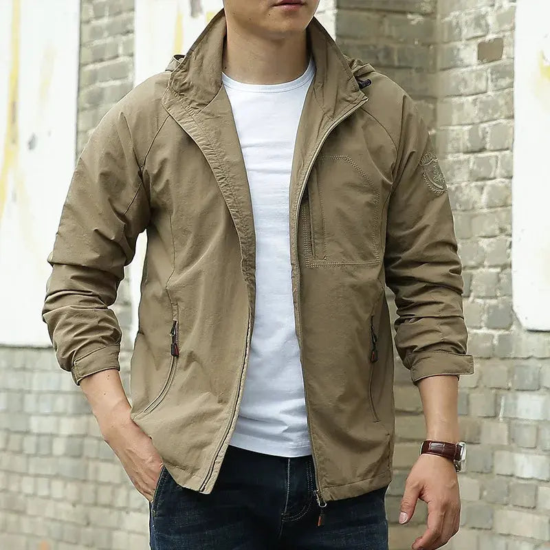 Street-wave Lightweight Breathable All-Season Jacket For Men, Versatile Comfort And Weather Protection