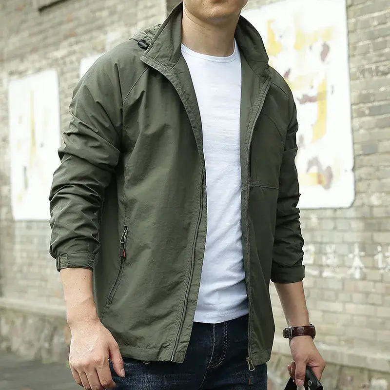 Street-wave Lightweight Breathable All-Season Jacket For Men, Versatile Comfort And Weather Protection