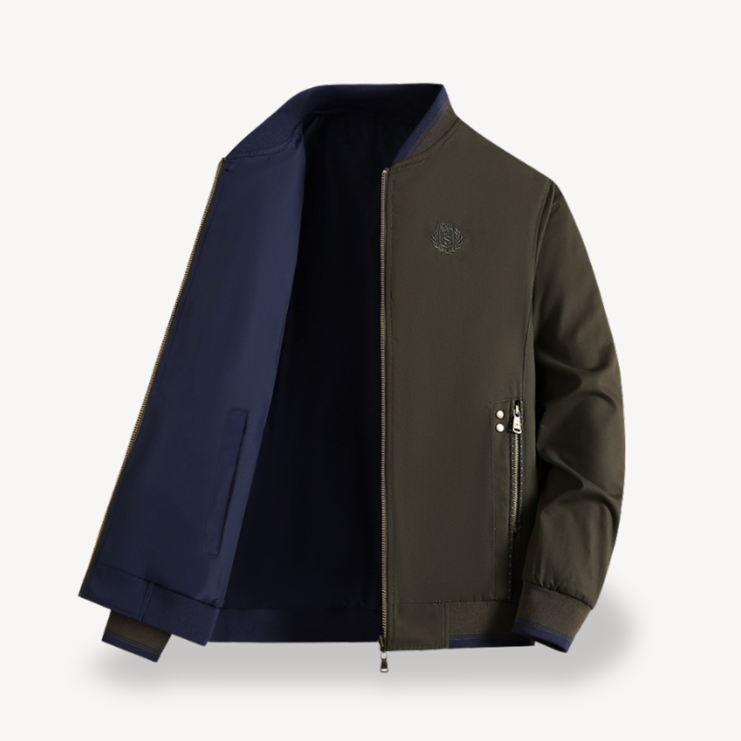 Street-Wave Lightweight Reversible Bomber Jacket For Men Slim Fit Multi Color Options