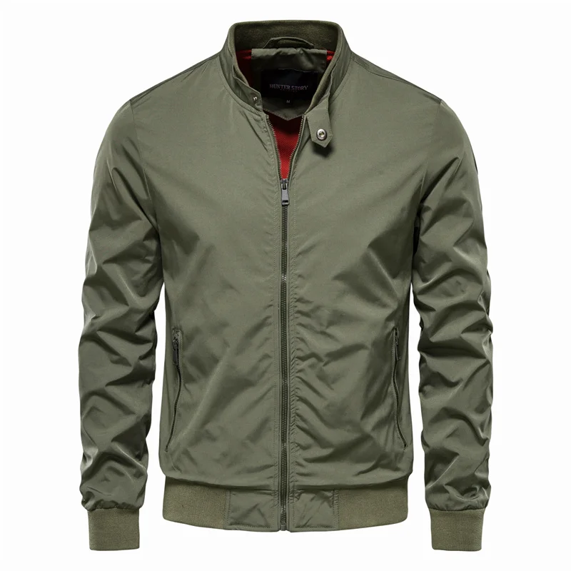 Street-wave Lightweight Bomber Jacket For Men With Sporty Style And All Day Comfort