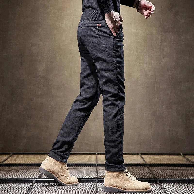 Alexander Mens Slim Fit Casual Pants for Modern Style and Everyday Comfort by Street-Wave