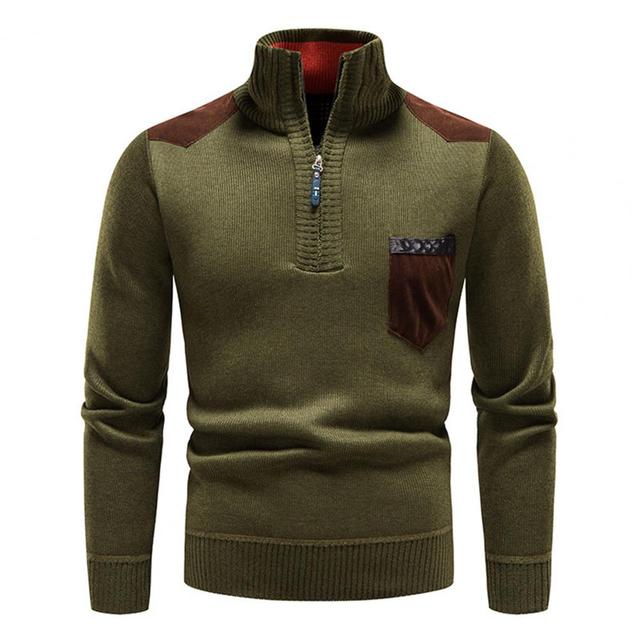 Street-wave Men's Warm Winter Knit Sweater With Soft Texture For Cozy Comfort And Everyday Style