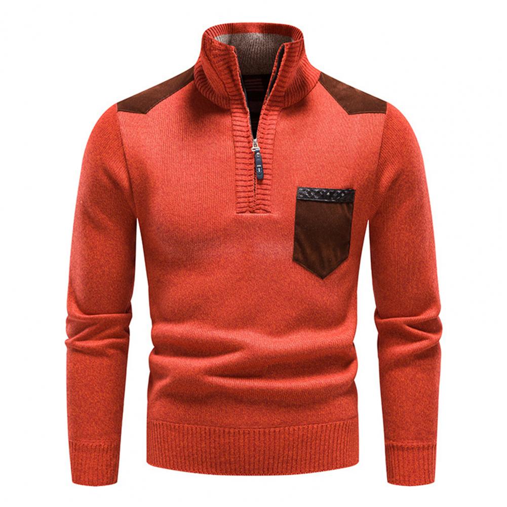 Street-wave Men's Warm Winter Knit Sweater With Soft Texture For Cozy Comfort And Everyday Style