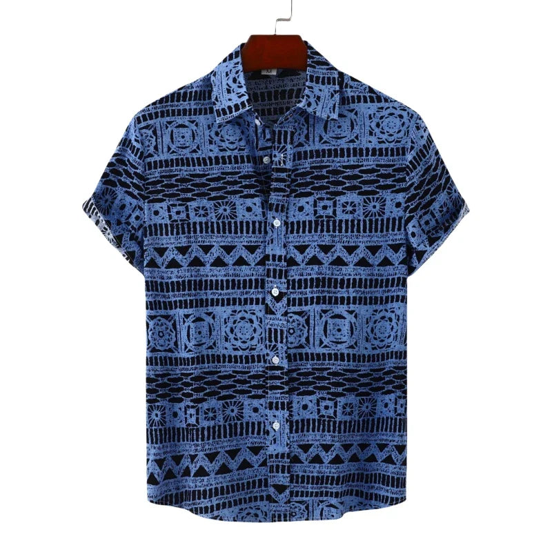 Remil Mens Summer Polo Shirt Breathable Lightweight Comfort For Modern Men Patterned Style