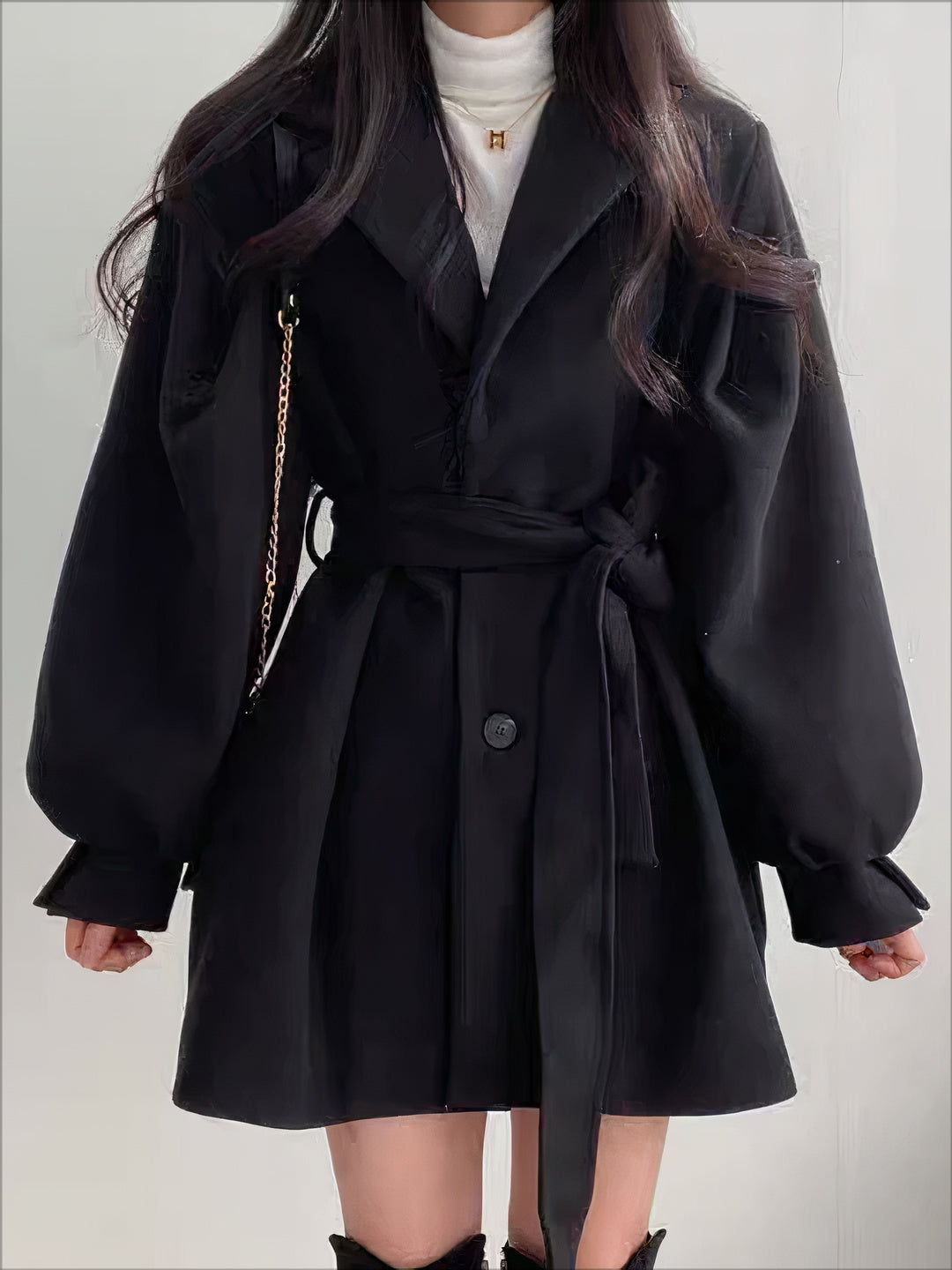 Wool Belted Coat Streetwave For Women Warmth And Silhouette Flattering Everyday Design