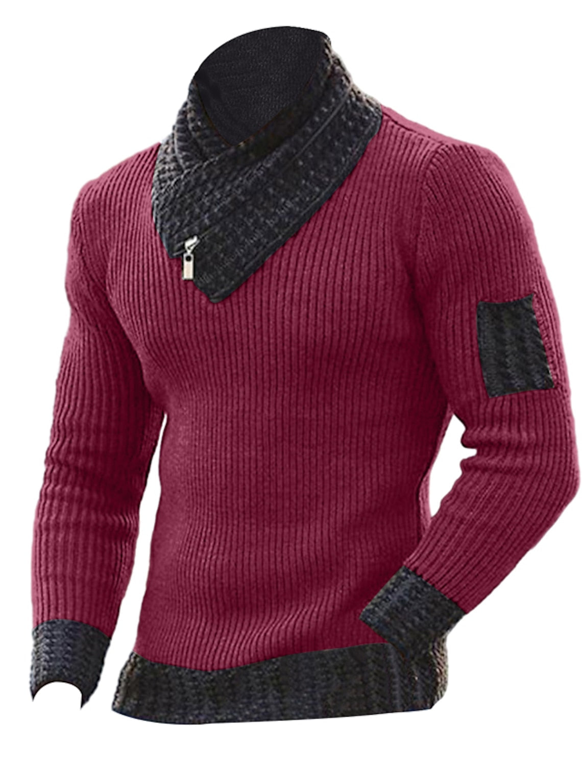 Melmar Men's Turtleneck Sweater With Warm High Collar Soft Knit Ideal For Fall And Winter