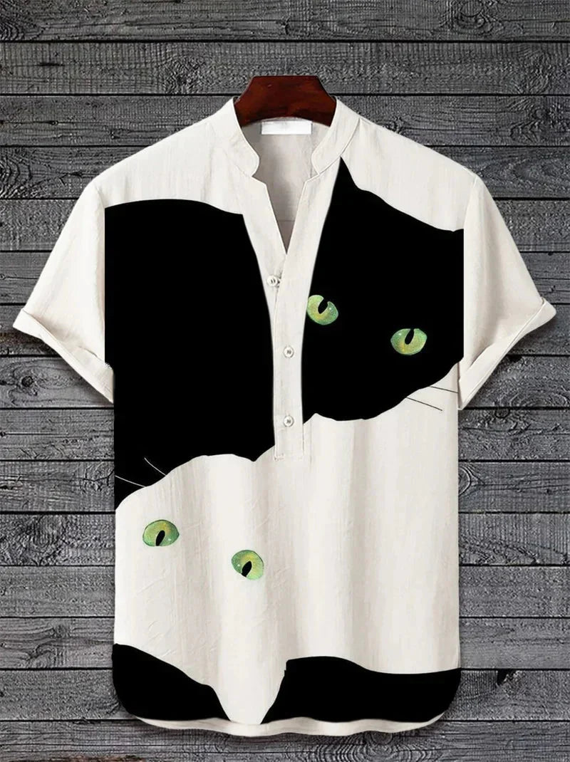 Rendon Linen Silk Shirt For Men Luxurious Breathable Summer Comfort Ideal For Stylish Everyday Wear