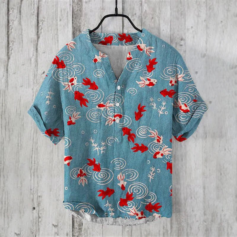 Rendon Linen Silk Shirt For Men Luxurious Breathable Summer Comfort Ideal For Stylish Everyday Wear